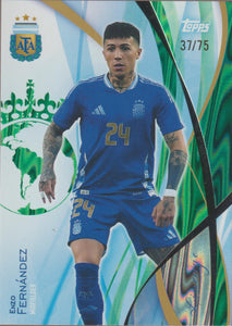 2024 Topps Lineage Argentina Green Tango 37/75 Enzo Fernandez #24