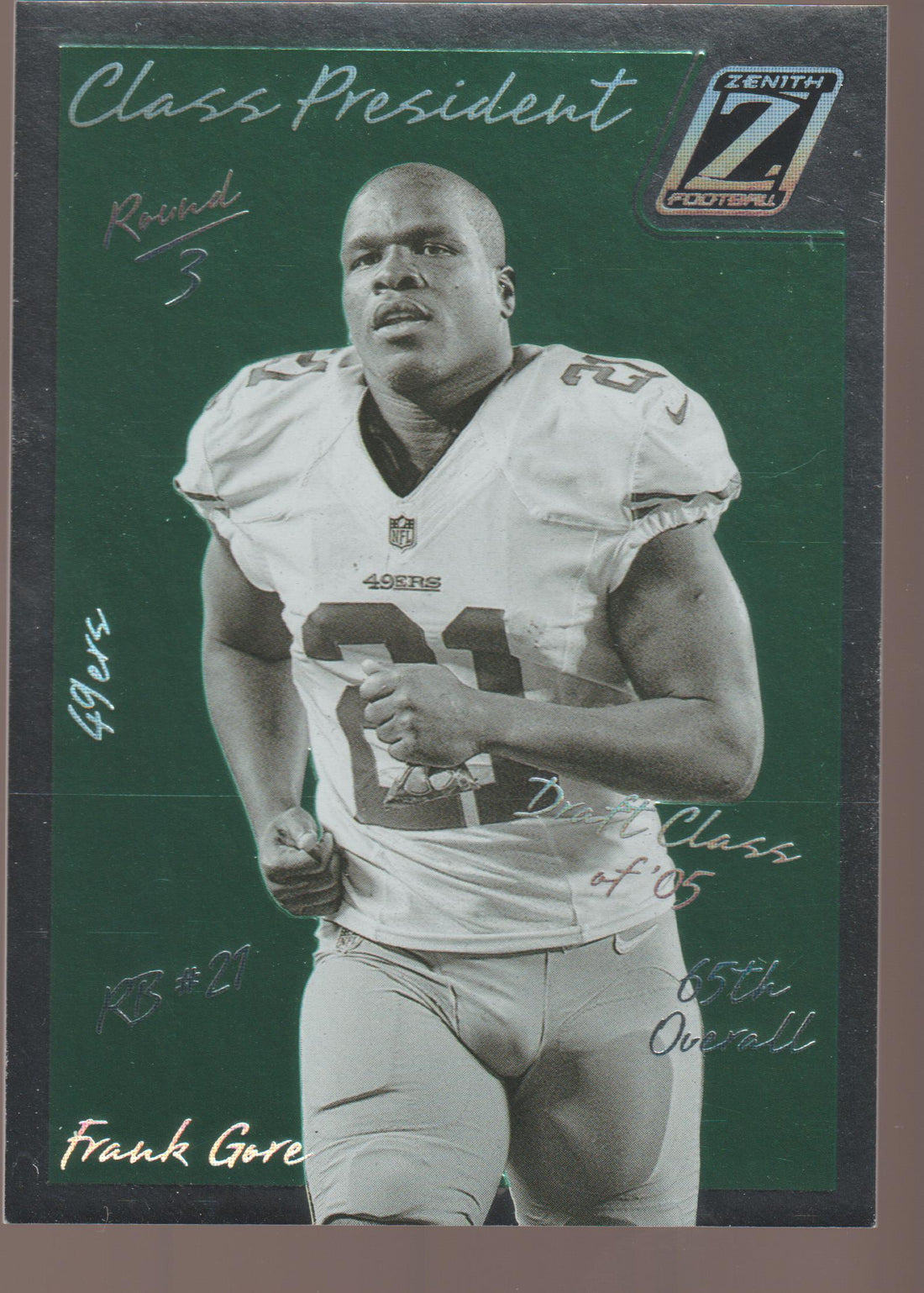 2023 Panini Zenith Class President Frank Gore #CP-2005