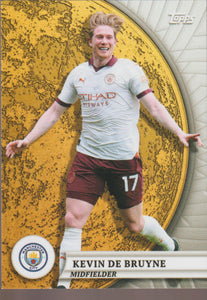 2024-25 Topps Blue Moon Manchester City Gold Moon Kevin De Bruyne #43