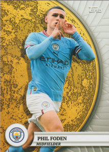 2024-25 Topps Blue Moon Manchester City Gold Moon Phil Foden #44
