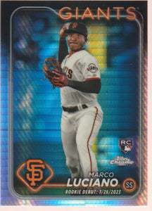 2024 Topps Chrome Update Baseball Prism Refractor Marco Luciano #USC132 RC