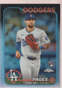 2024 Topps Chrome Update Baseball Refractor Andy Pages #USC186 RC