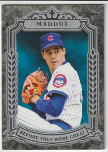 2014 Topps Baseball Before They Were Great Greg Maddux #BG-12