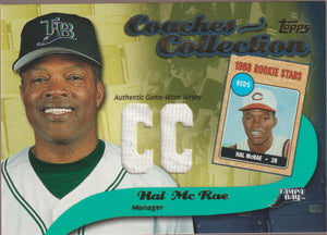 2002 Topps Baseball Coaches Collection Hal McRae #CC-HM