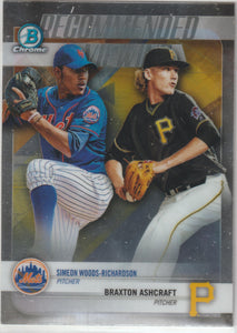 2018 Bowman Draft Recommended Viewing Simeon Woods-Richardson - Braxton Ashcraft #RV-WRA