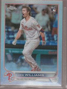 2022 Topps Chrome Sonic Baseball Refractor Luke Williams #170 RC