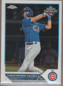 2023 Topps Chrome Pro Debut Baseball Christopher Paciolla #PDC-195