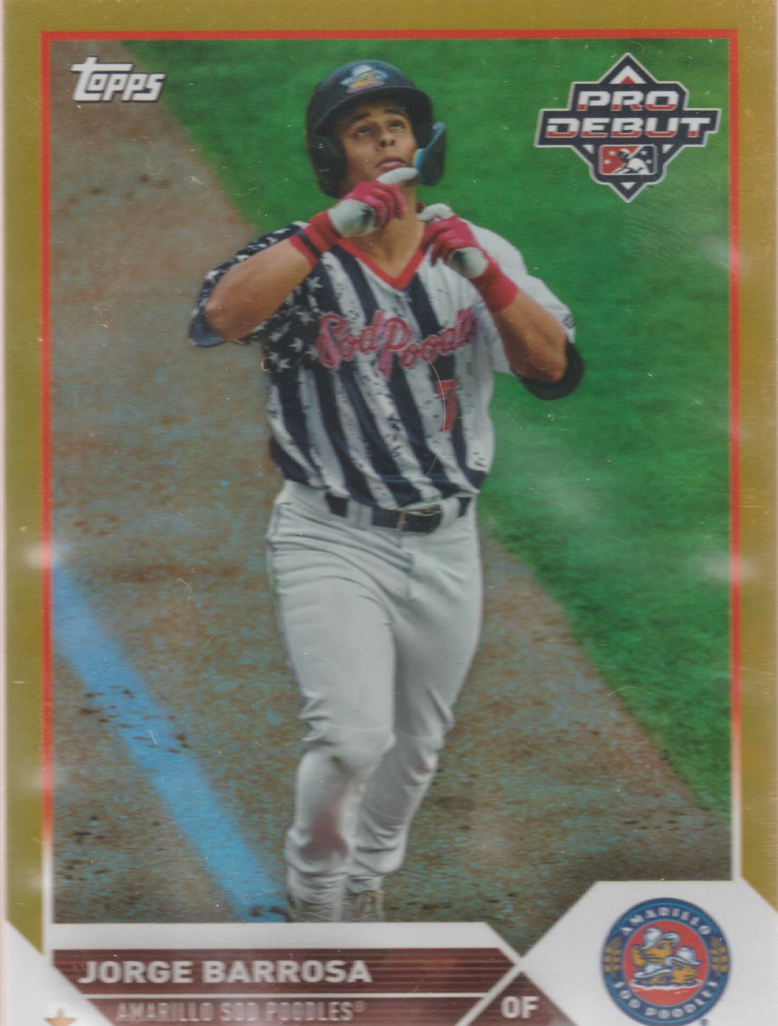 2023 Topps Pro Debut Gold Foil 22/50 Jorge Barrosa #PD-21