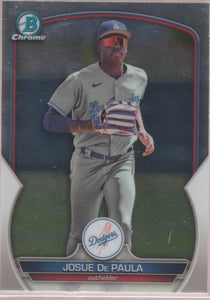 2023 Bowman Chrome Baseball Prospect Josue De Paula #BCP-172