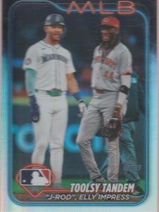 2024 Topps Baseball Rainbow Foil Julio Rodriguez - Elly De La Cruz #US238