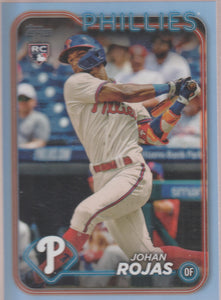 2024 Topps Series 1 Father's Day Powder Blue 15/50 Johan Rojas #209 RC