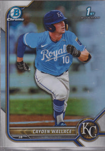 2022 Bowman Draft Chrome Refractor Cayden Wallace #BDC-12
