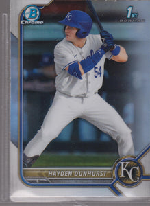 2022 Bowman Draft Chrome Refractor Hayden Dunhurst #BDC-44