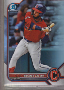 2022 Bowman Draft Chrome Refractor George Valera #BDC-53