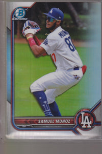 2022 Bowman Draft Chrome Refractor Samuel Munoz #BDC-63