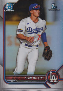 2022 Bowman Draft Chrome Refractor Sean McLain #BDC-50