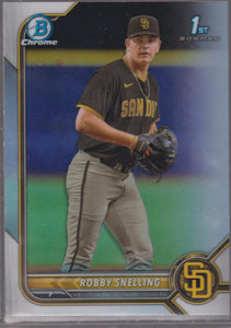 2022 Bowman Draft Chrome Refractor Robby Snelling #BDC-82