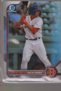 2022 Bowman Draft Chrome Refractor Nick Yorke #BDC-94