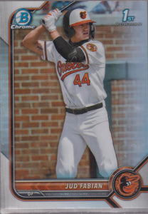 2022 Bowman Draft Chrome Refractor Jud Fabian #BDC-114