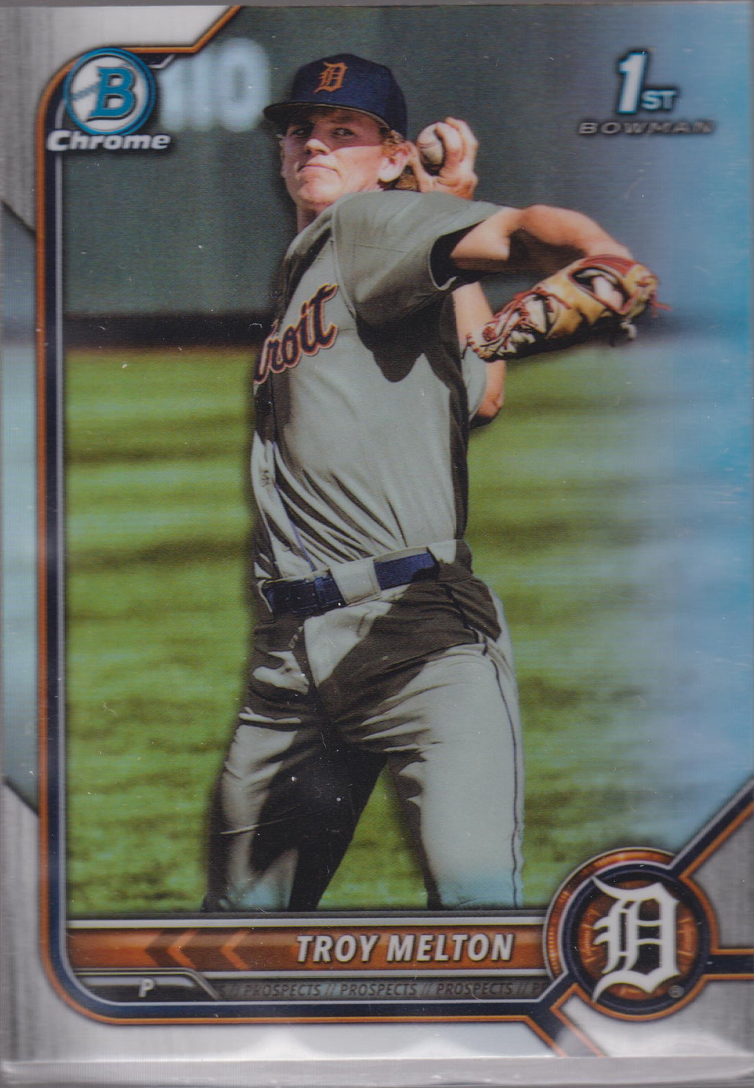 2022 Bowman Draft Chrome Refractor Troy Melton #BDC-118