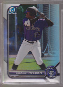 2022 Bowman Draft Chrome Refractor Yanquiel Fernandez #BDC-146