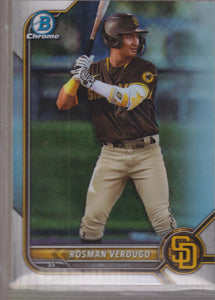 2022 Bowman Draft Chrome Refractor Rosman Verdugo #BDC-161
