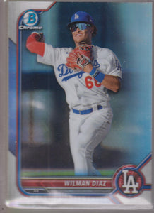 2022 Bowman Draft Chrome Refractor Wilman Diaz #BDC-167