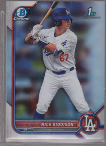 2022 Bowman Draft Chrome Refractor Nick Biddison #BDC-165