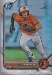 2022 Bowman Draft Chrome Refractor Dylan Beavers #BDC-160
