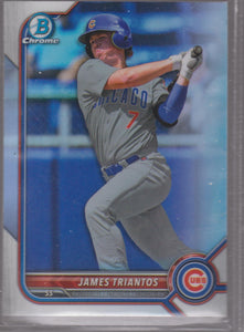 2022 Bowman Draft Chrome Refractor James Triantos #BDC-166