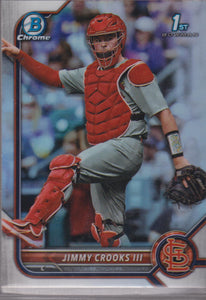 2022 Bowman Draft Chrome Refractor Jimmy Crooks III #BDC-178