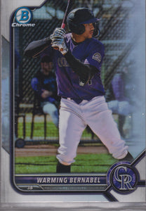 2022 Bowman Draft Chrome Refractor Warming Bernabel #BDC-179