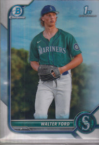 2022 Bowman Draft Chrome Refractor Walter Ford #BDC-187