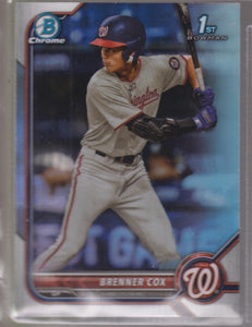 2022 Bowman Draft Chrome Refractor Brenner Cox #BDC-196