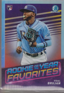 2022 Bowman Rookie of the Year Favorites Vidal Brujan #ROYF-4 RC