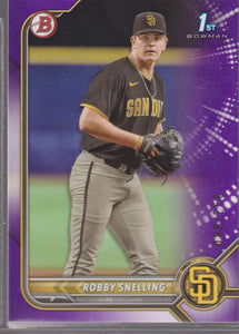 2022 Bowman Draft Purple 088/250 Robby Snelling #BD-82