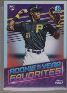 2022 Bowman Rookie of the Year Favorites Oneil Cruz #ROYF-5 RC