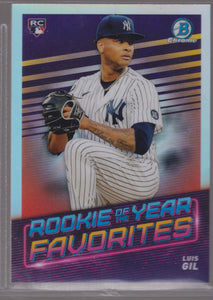 2022 Bowman Rookie of the Year Favorites Luis Gil #ROYF-15 RC