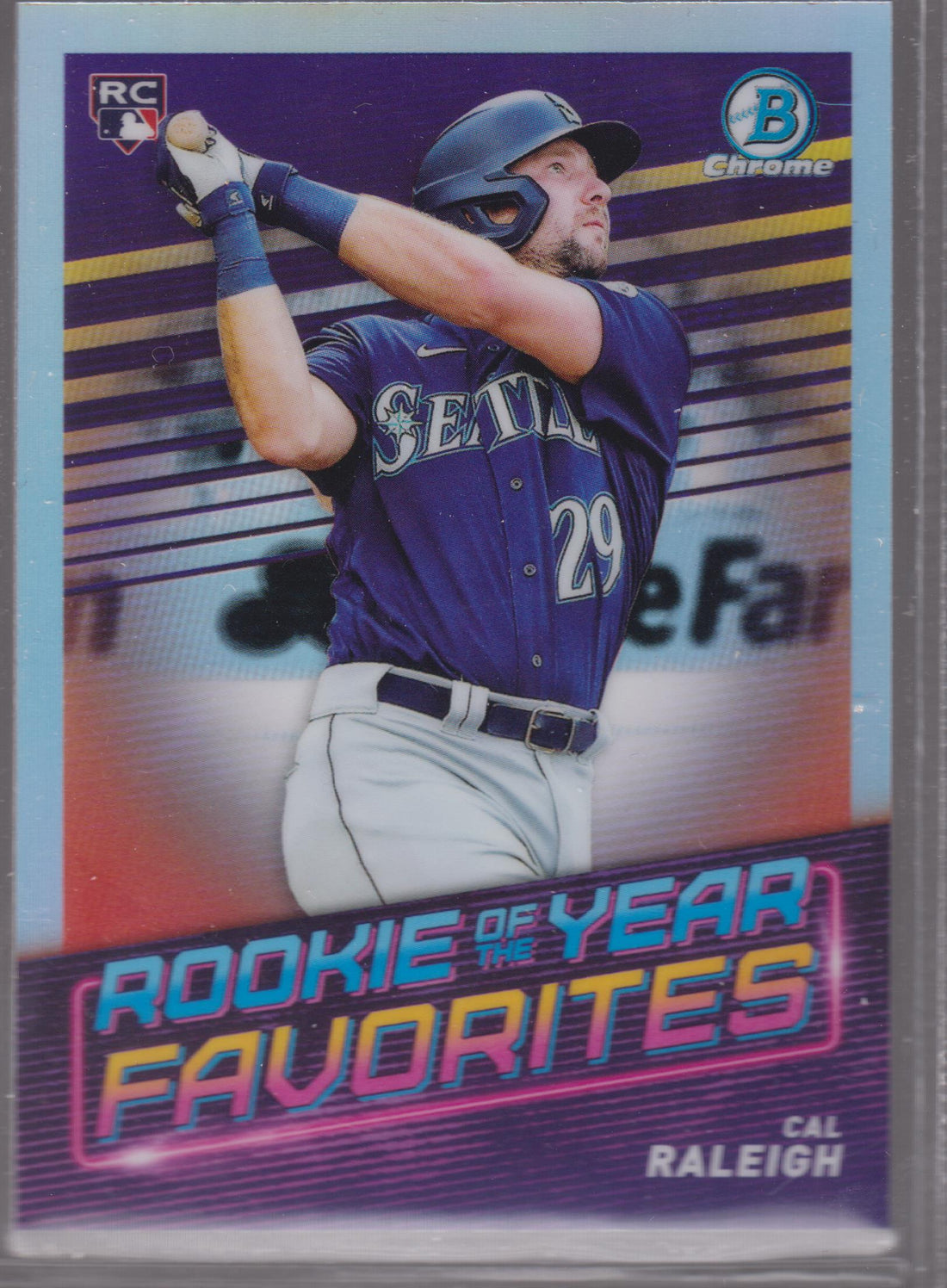 2022 Bowman Rookie of the Year Favorites Cal Raleigh #ROYF-7 RC