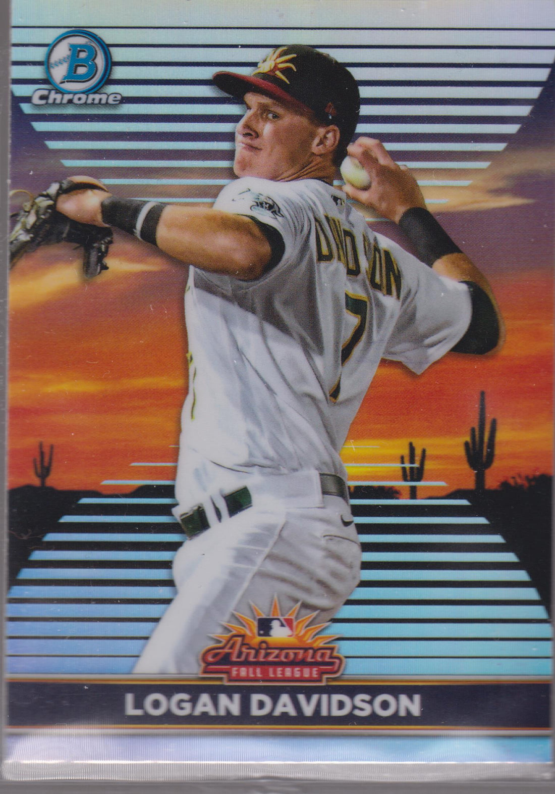 2022 Bowman Chrome 2021 AFL Fall Stars Logan Davidson #AFLS-24