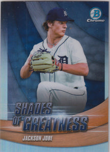 2022 Bowman Chrome Shades of Greatness Jackson Jobe #SG-7