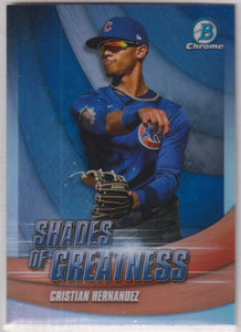 2022 Bowman Chrome Shades of Greatness Cristian Hernandez #SG-19