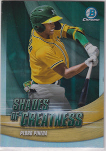 2022 Bowman Chrome Shades of Greatness Pedro Pineda #SG-27