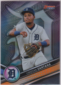 2022 Bowman's Best Refractor Top Prospects Cristian Santana #TP-3