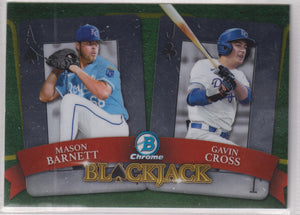 2022 Bowman Draft Blackjack Mason Barnett - Gavin Cross #BJ-2