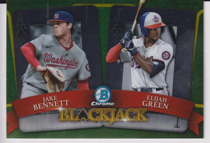 2022 Bowman Draft Blackjack Jake Bennett - Elijah Green #BJ-5