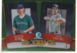 2022 Bowman Draft Blackjack Walter Ford - Cole Young #BJ-7