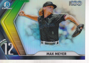 2022 Bowman Chrome Bowman Scouts Top 100 Max Meyer #BTP-12