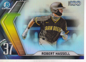 2022 Bowman Chrome Bowman Scouts Top 100 Robert Hassell #BTP-37