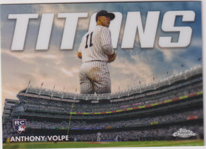 2023 Topps Chrome Update Series Titans Anthony Volpe #CT-19 RC